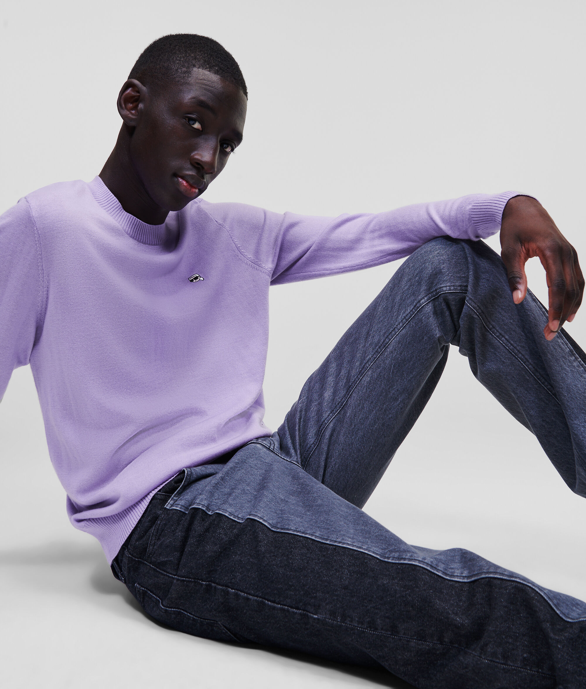 (image for) Comfortable KARL IKONIK MERINO WOOL JUMPER